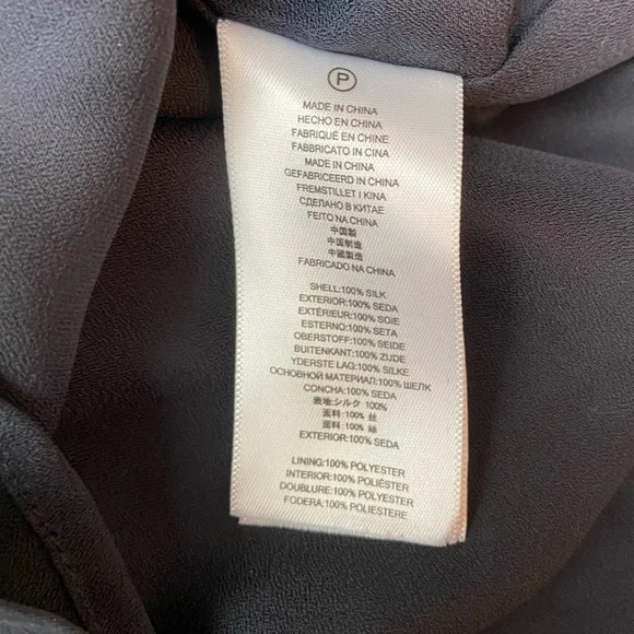 MICHAEL, MICHAEL KORS Black Silk Dress Gold Detail | Size Small - Picture 9 of 11